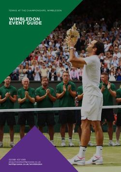 WIMBLEDON EVENT GUIDE - TENNIS AT THE CHAMPIONSHIPS, WIMBLEDON - 02088 437 699 keithprowse.co.uk/wimbledon - Keith Prowse