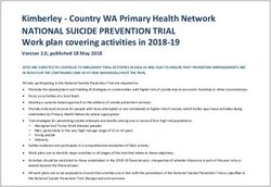 Kimberley Country WA Primary Health Network - NATIONAL SUICIDE PREVENTION TRIAL - WA Primary Health Alliance