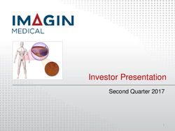 Investor Presentation - Second Quarter 2017 - Imagin Medical