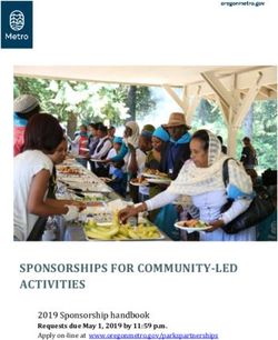 SPONSORSHIPS FOR COMMUNITY-LED ACTIVITIES - 2019 Sponsorship handbook Requests due May 1, 2019 by 11:59 p.m. Apply on-line at ...