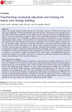 Transforming vocational education and training for nearly zero-energy building