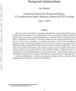 Temporal relationalism - Lee Smolin Perimeter Institute for Theoretical Physics, 31 Caroline Street North, Waterloo, Ontario N2J 2Y5, Canada June ...