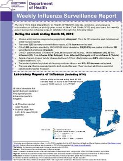 Weekly Influenza Surveillance Report - New York State Department of Health