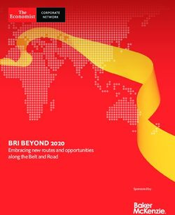 BRI BEYOND 2020 EMBRACING NEW ROUTES AND OPPORTUNITIES ALONG THE BELT AND ROAD - SPONSORED BY: BAKER MCKENZIE
