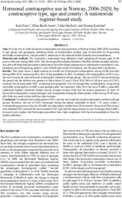 Hormonal contraceptive use in Norway, 2006-2020, by contraceptive type, age and county: A nationwide register-based study - NTNU