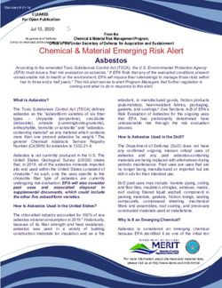 Chemical & Material Emerging Risk Alert - Asbestos - DENIX