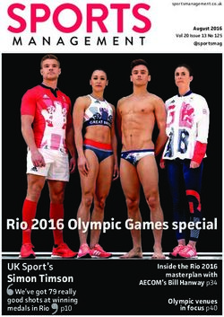 Rio 2016 Olympic Games special - UK Sport's
