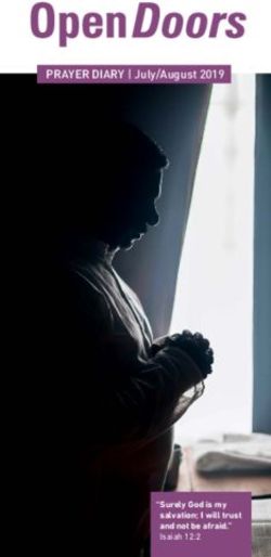PRAYER DIARY | July/August 2019 - Open Doors