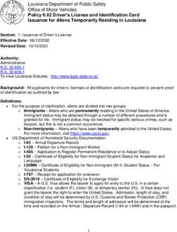 Louisiana Department of Public Safety Office of Motor Vehicles Policy 6.02 Driver's License and Identification Card Issuance for Aliens ...
