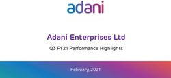 Adani Enterprises Ltd - Q3 FY21 Performance Highlights February, 2021