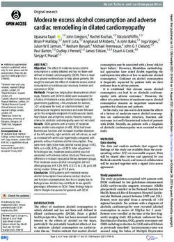 Moderate excess alcohol consumption and adverse cardiac remodelling in dilated cardiomyopathy