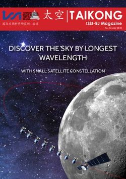 太空|TAIKONG DISCOVER THE SKY BY LONGEST WAVELENGTH - WITH SMALL SATELLITE CONSTELLATION - The International Space Science Institute
