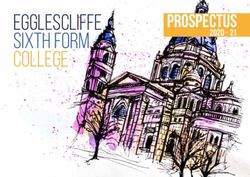 Egglescliffe sixth form college - PROSPECTUS 2020 - Egglescliffe School