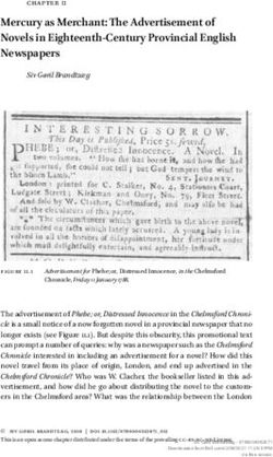 Mercury as Merchant: The Advertisement of Novels in Eighteenth-Century Provincial English Newspapers - Brill