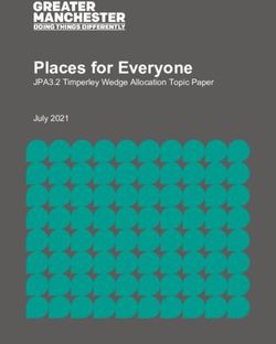Places for Everyone JPA3.2 Timperley Wedge Allocation Topic Paper July 2021 - Greater Manchester Combined Authority
