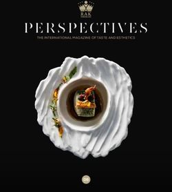 THE INTERNATIONAL MAGAZINE OF TASTE AND ESTHETICS - RAK ...