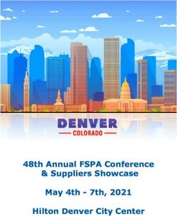 48th Annual FSPA Conference & Suppliers Showcase May 4th - 7th, 2021 Hilton Denver City Center