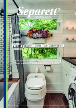 For a greener, better world 2020 - Separett