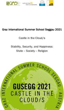 PROGRAM - Graz International Summer School Seggau 2021 Castle in the Cloud/s Stability, Security, and Happiness: State - Society - Religion - Uni Graz