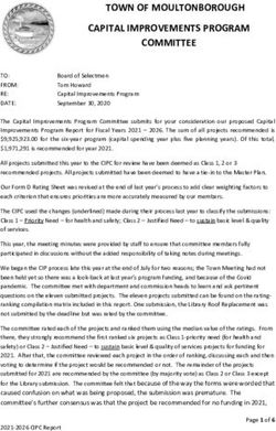 TOWN OF MOULTONBOROUGH CAPITAL IMPROVEMENTS PROGRAM COMMITTEE