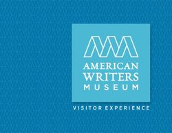 VISITOR EXPERIENCE - The American Writers Museum