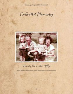 Collected Memories - Family life in the 1950s - Cuyahoga Heights 2018 Centennial