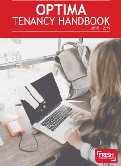 OPTIMA TENANCY HANDBOOK 2018 - 2019 - Fresh Student Living