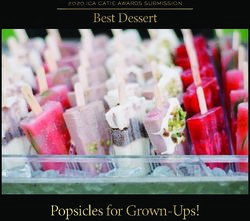 Popsicles for Grown-Ups! - Best Dessert 2020 ICA CATIE AWARDS SUBMISSION - International Caterers Association