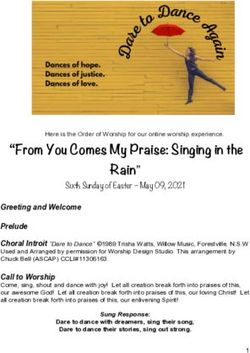 From You Comes My Praise: Singing in