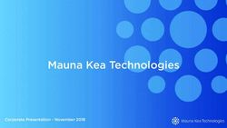 Mauna Kea Technologies - Corporate Presentation - November 2018