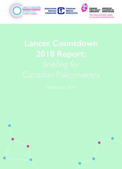 Briefing for 2018 Report: Canadian Policymakers - York University
