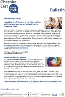 January to March 2021 Happy New Year! Welcome to our third e-bulletin which we hope finds you safe and well in these challenging times - n-compass