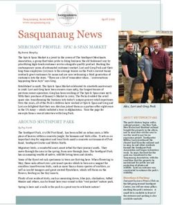 Sasquanaug News MERCHANT PROFILE: SPIC & SPAN MARKET - Sasquanaug Association