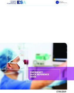 EMERGENCY QUICK REFERENCE GUIDE 17/01/2019 - European Society of ...