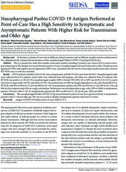 Nasopharyngeal Panbio COVID-19 Antigen Performed at Point-of-Care Has a High Sensitivity in Symptomatic and Asymptomatic Patients With Higher Risk ...