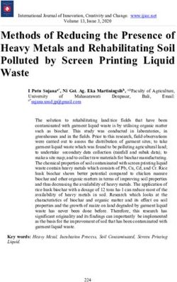 Methods of Reducing the Presence of Heavy Metals and Rehabilitating Soil Polluted by Screen Printing Liquid Waste - IJICC
