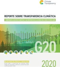 REPORTE SOBRE TRANSPARENCIA CLIMÁTICA