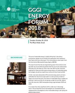 GGGI ENERGY FORUM 2018 - GLOBAL GREEN GROWTH INSTITUTE
