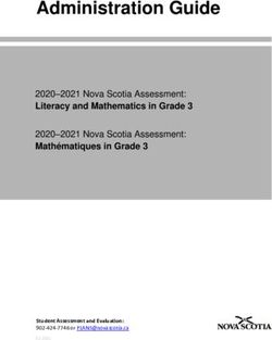 Administration Guide 2020-2021 Nova Scotia Assessment: Literacy and Mathematics in Grade 3 2020-2021 Nova Scotia Assessment: Mathématiques in Grade 3