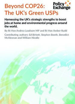 Beyond COP26: The UK's Green USPs - Policy Exchange