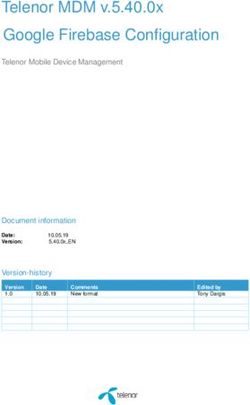 Telenor MDM v.5.40.0x Google Firebase Configuration - Telenor Mobile Device Management - Document information Version-history