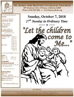 Sunday, October 7, 2018 27th Sunday in Ordinary Time - St. John the Baptist Catholic Church