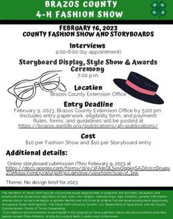 BRAZOS COUNTY 4-H FASHION SHOW