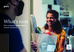 WHAT'S NEXT HOW CONSUMER GOODS LEADERS ENVISION TOMORROW - PWC