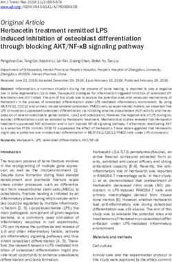 Original Article Herbacetin treatment remitted LPS induced inhibition of osteoblast differentiation through blocking AKT/NF-κB signaling pathway