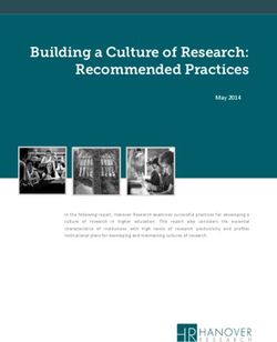 Building a Culture of Research: Recommended Practices