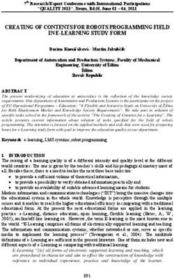 CREATING OF CONTENTS FOR ROBOTS PROGRAMMING FIELD IN E-LEARNING STUDY FORM