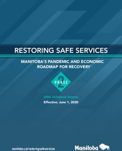 RESTORING SAFE SERVICES - MANITOBA'S PANDEMIC AND ECONOMIC ROADMAP FOR RECOVERY COVID-19 Pandemic Response Effective: June 1, 2020 - Province of ...