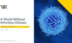 A World Without Infectious Disease - CORPORATE OVERVIEW June 1, 2022