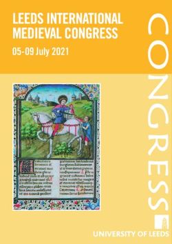 July 2021 - International Medieval Congress
